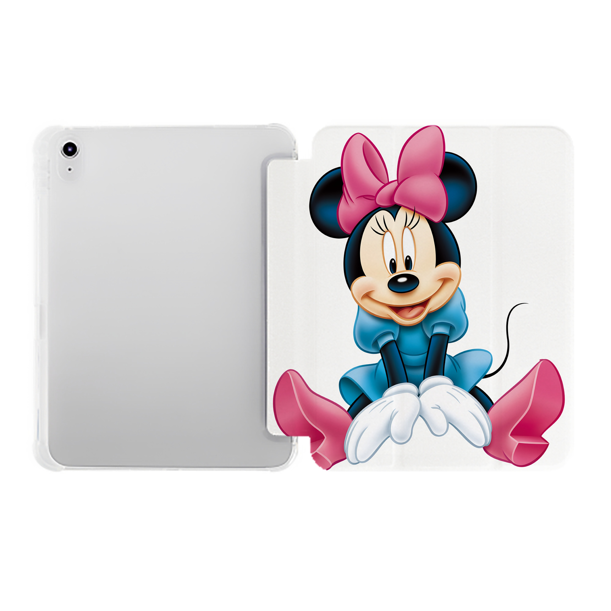 （画像用） ミッキーマウス Mickey Mouse IPad ケース ペン収納付き 三つ折りスタンド PUレザー×シリコン 対応機種9.5/10.5/10.9インチ